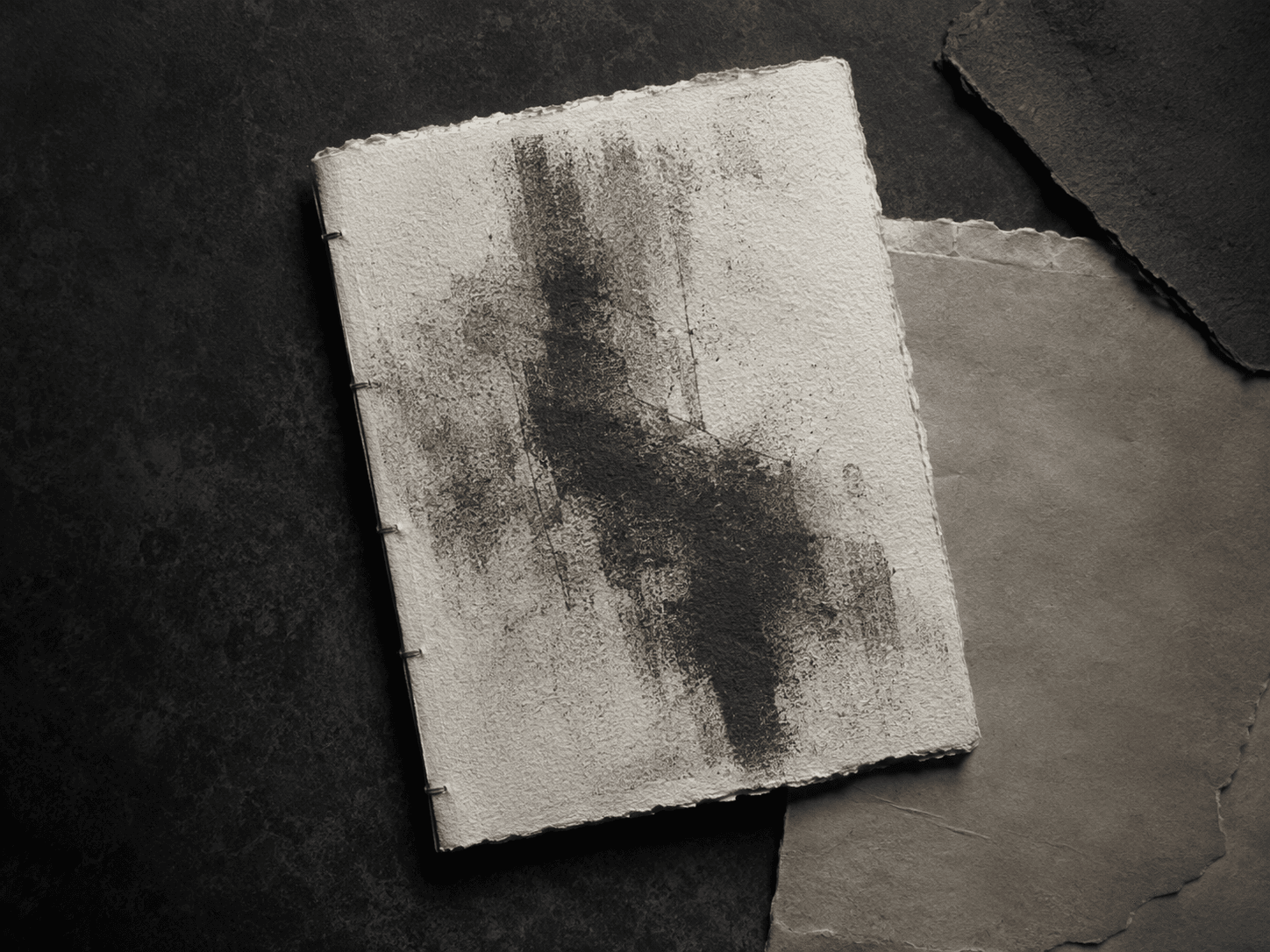 Textural poetry original fictional book cover direction